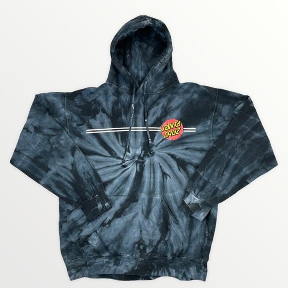 Santa Cruz Skateboards | Shirts | The Original Santa Cruz Skateboards Blue  Tie Dye Hoodie Small | Poshmark
